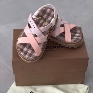 Little girl burberry sandals
